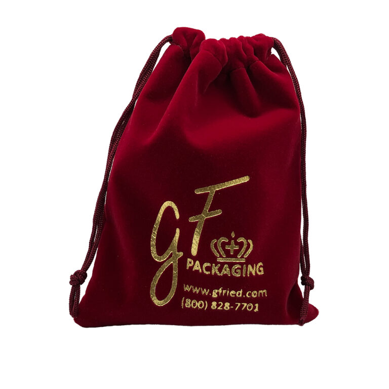Gvp 5 Burgundy With Logo Jewelry Pouch